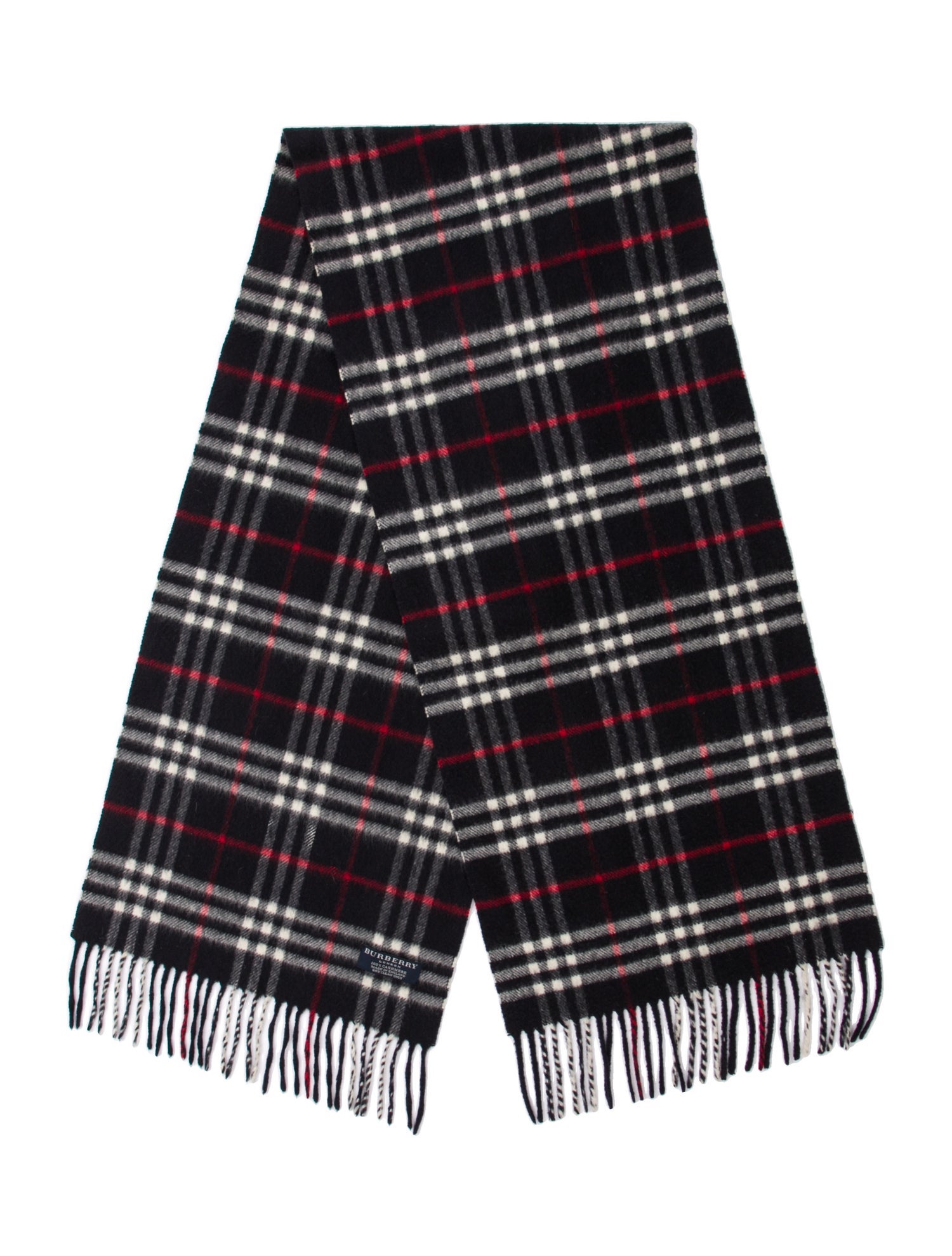 Burberry London Cashmere House Check Pattern Scarf