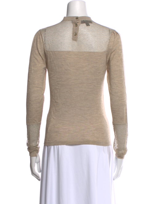 Burberry Prorsum Cashmere Mock Neck Sweatshirt