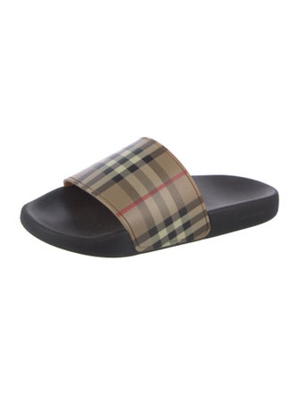 Burberry Nova Check Pattern Rubber Slides
