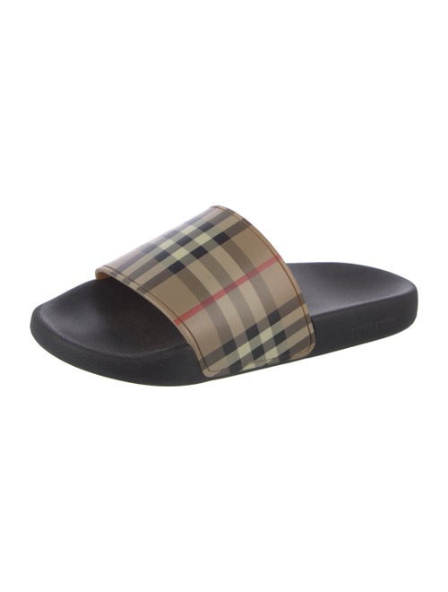 Burberry Nova Check Pattern Rubber Slides