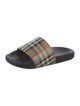 Burberry Nova Check Pattern Rubber Slides