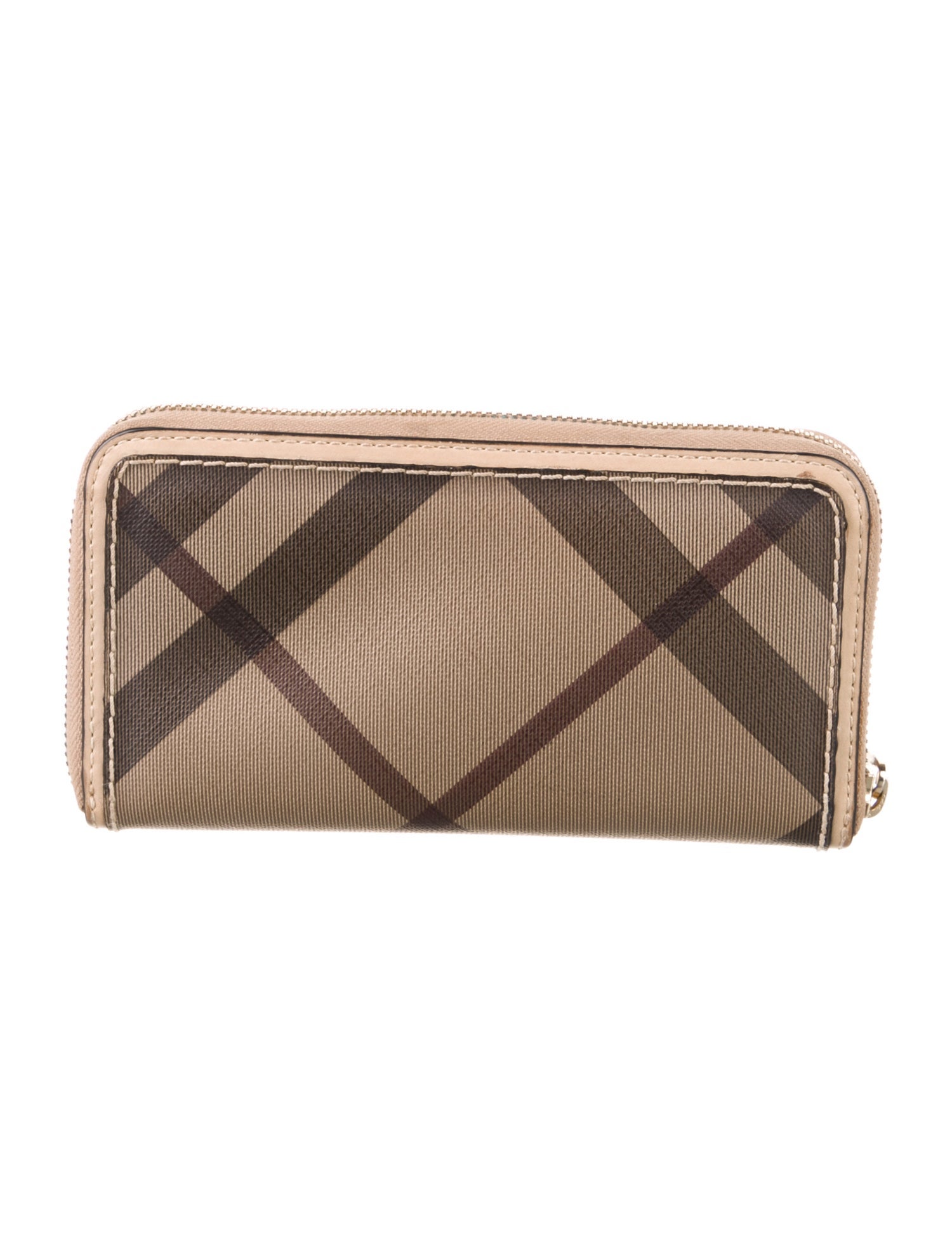Burberry Plaid Print Wallet