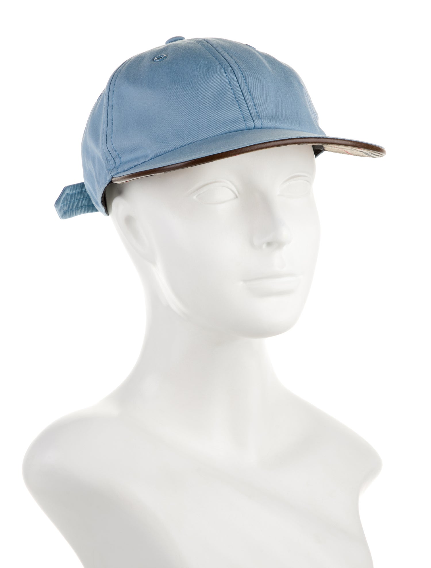 Burberry Blue Pattern Printed Nylon Baseball Cap