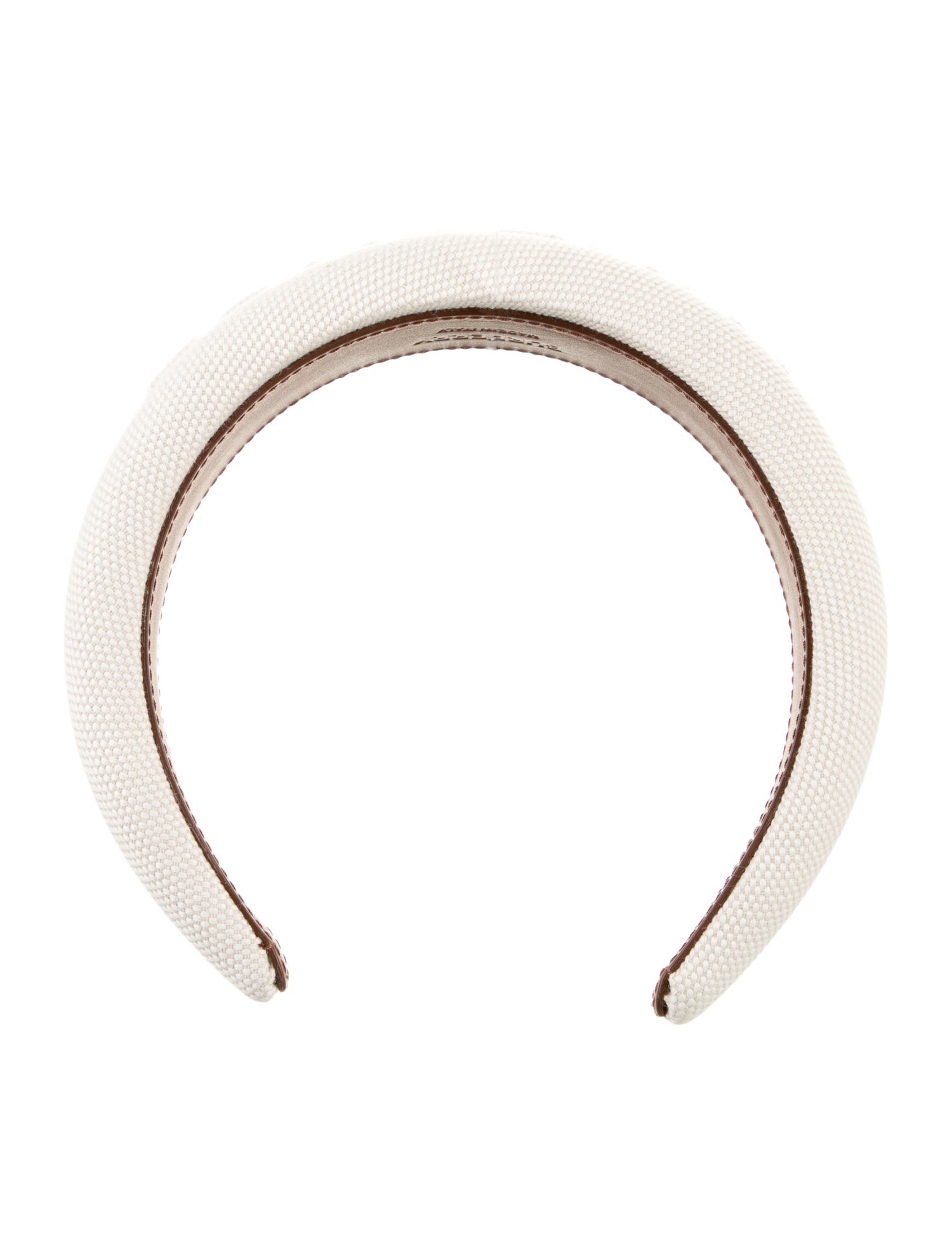 Burberry Neutral Pattern Printed Canvas Headband