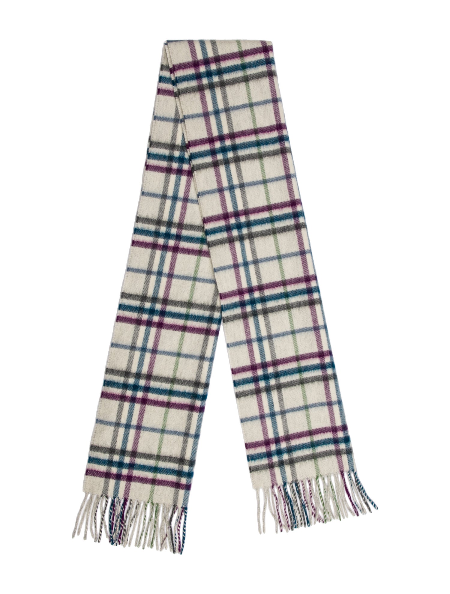 Burberry Cashmere Striped Scarf