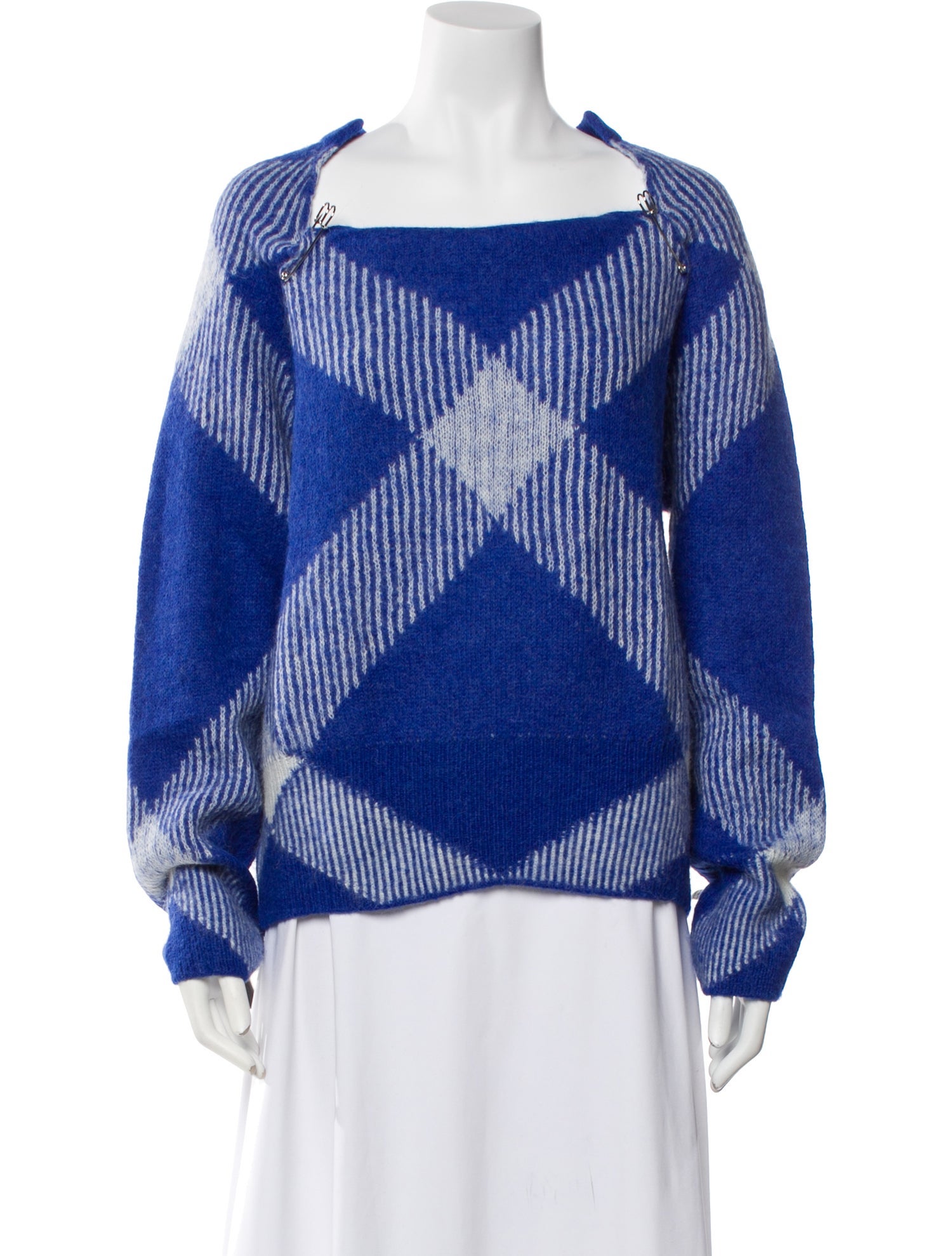 Burberry Printed Cowl Neck Sweater w/ Tags