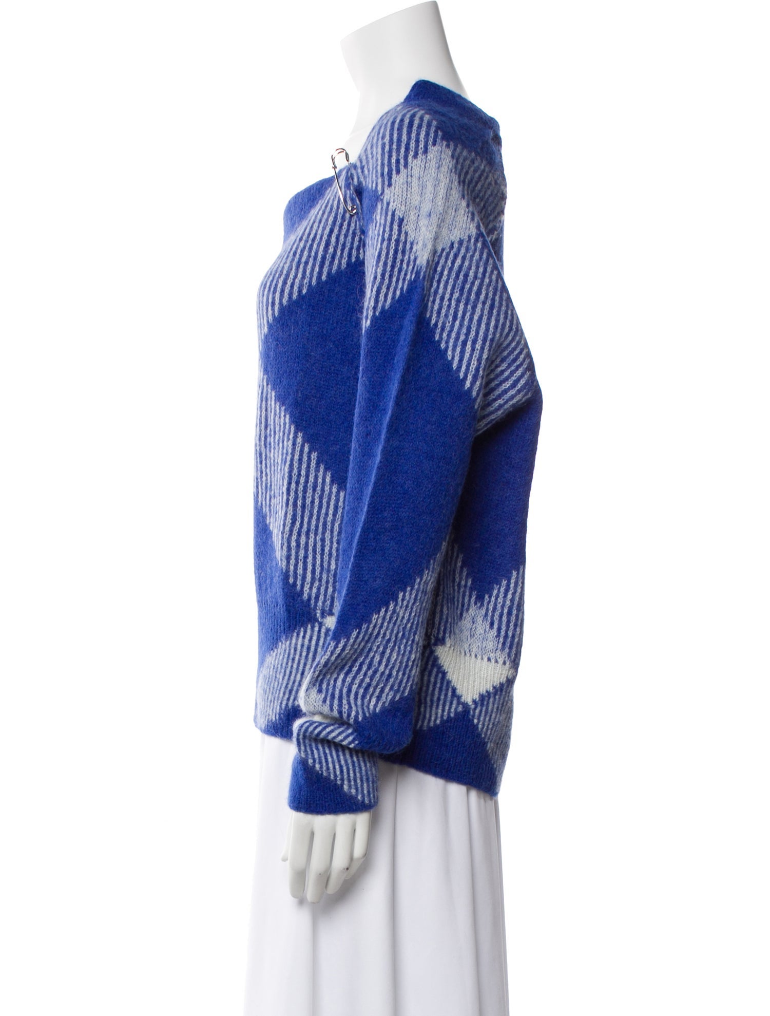 Burberry Printed Cowl Neck Sweater w/ Tags