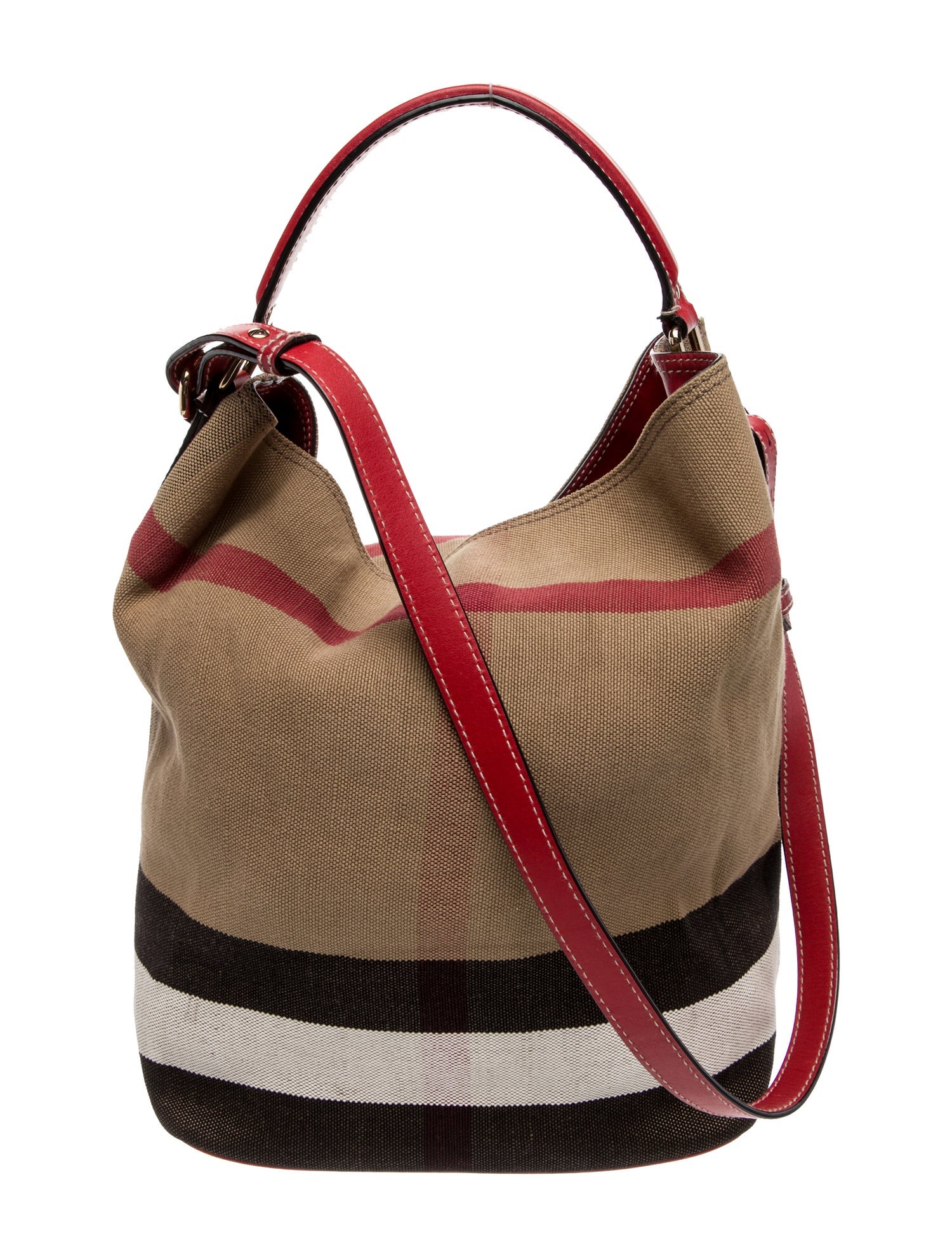 Burberry Nova Check Bucket Bag