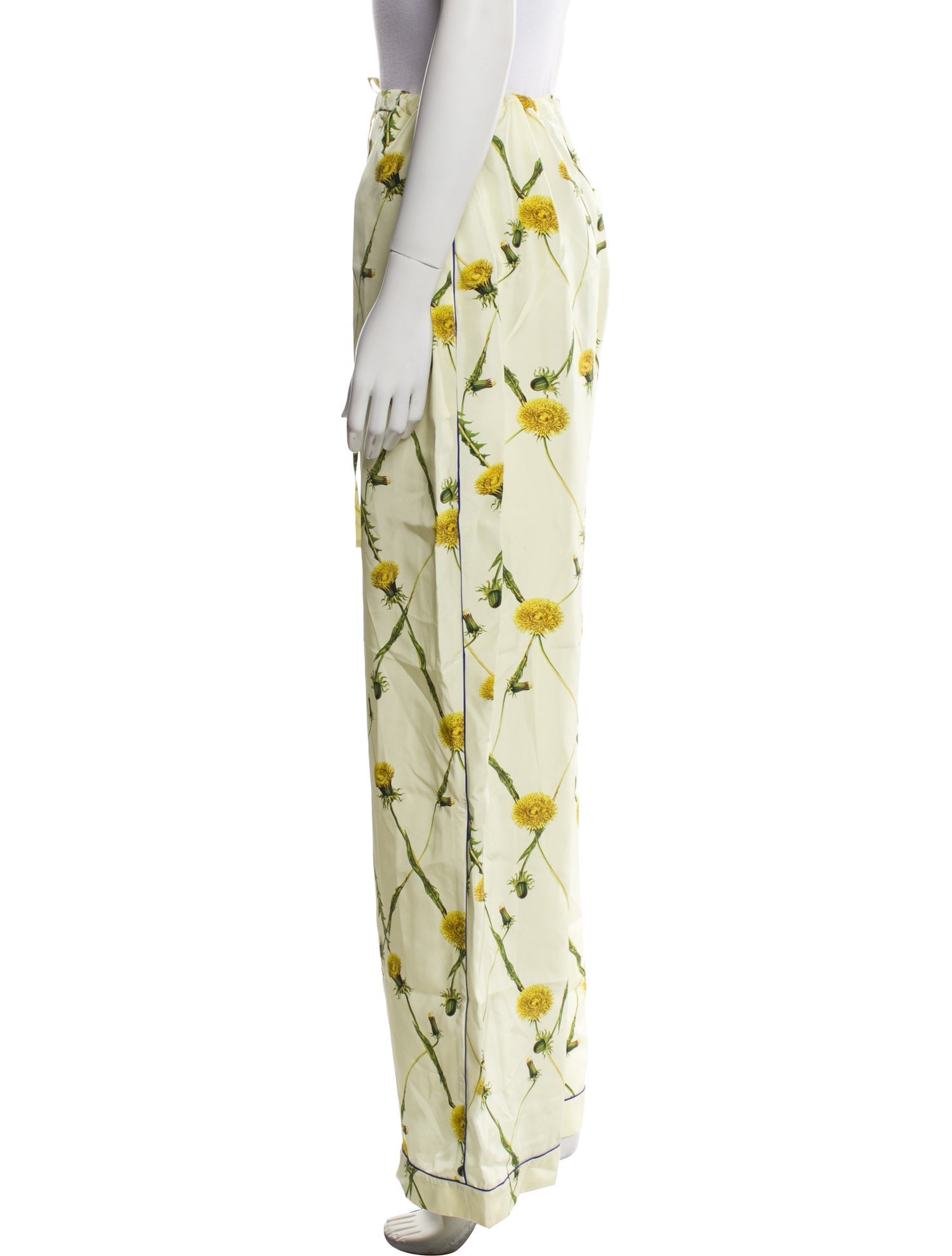 Burberry Silk Wide Leg Pants w/ Tags