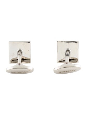 Burberry Enamel Check Squared Cufflinks