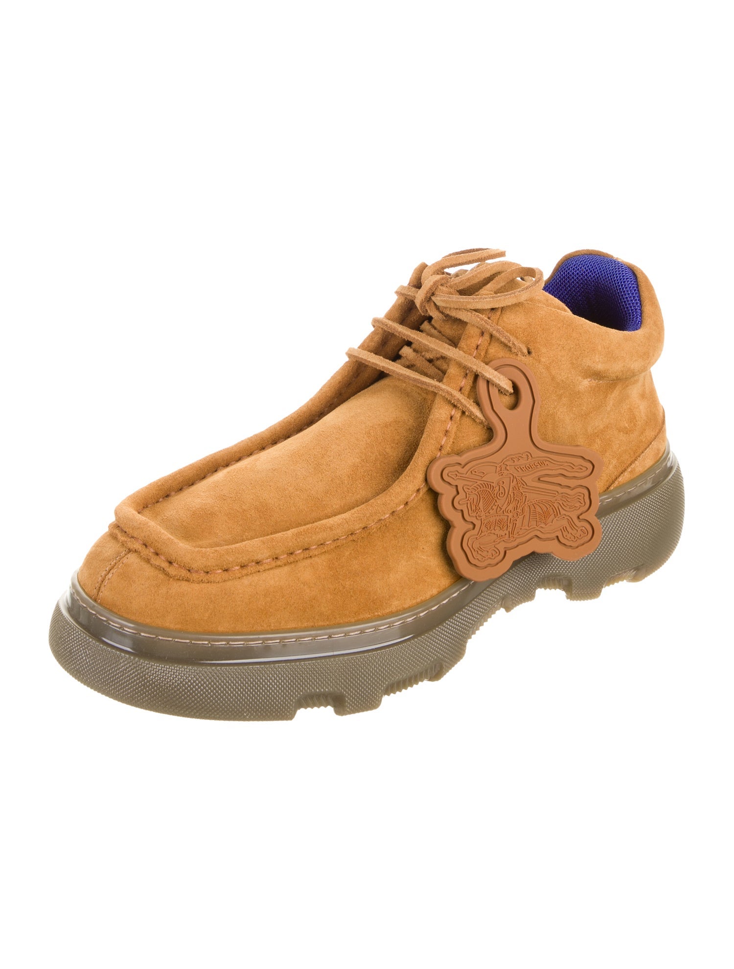 Burberry Suede Lace-Up Boots