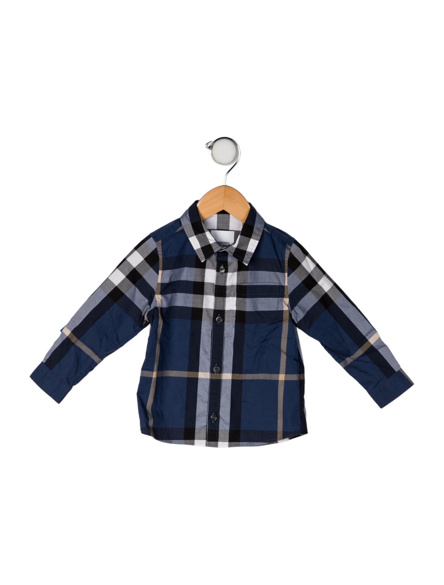 Burberry Toddler Boys' Patterned Printed Short Sleeve Shirt