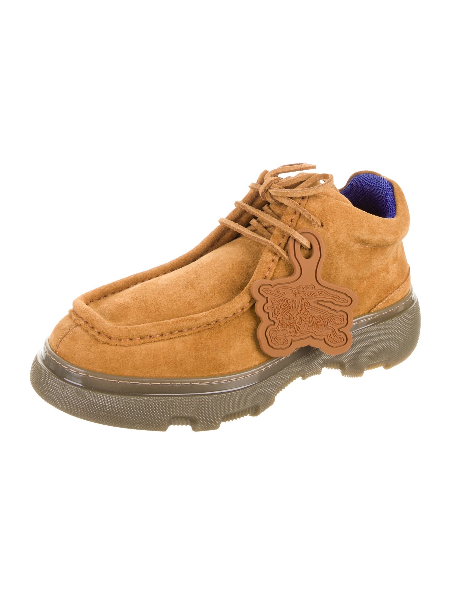 Burberry Suede Lace-Up Boots