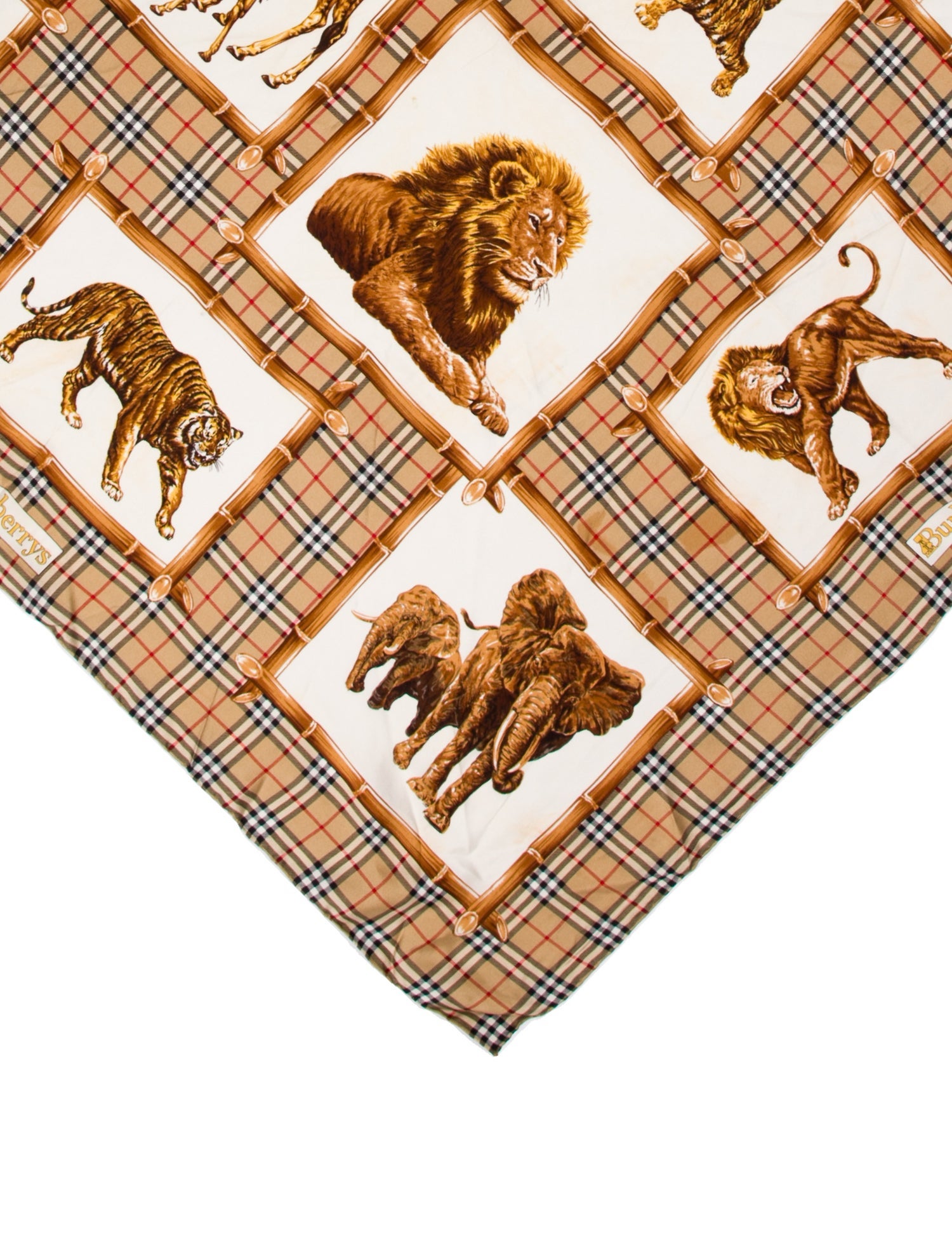 Burberry Silk House Check Pattern Scarf