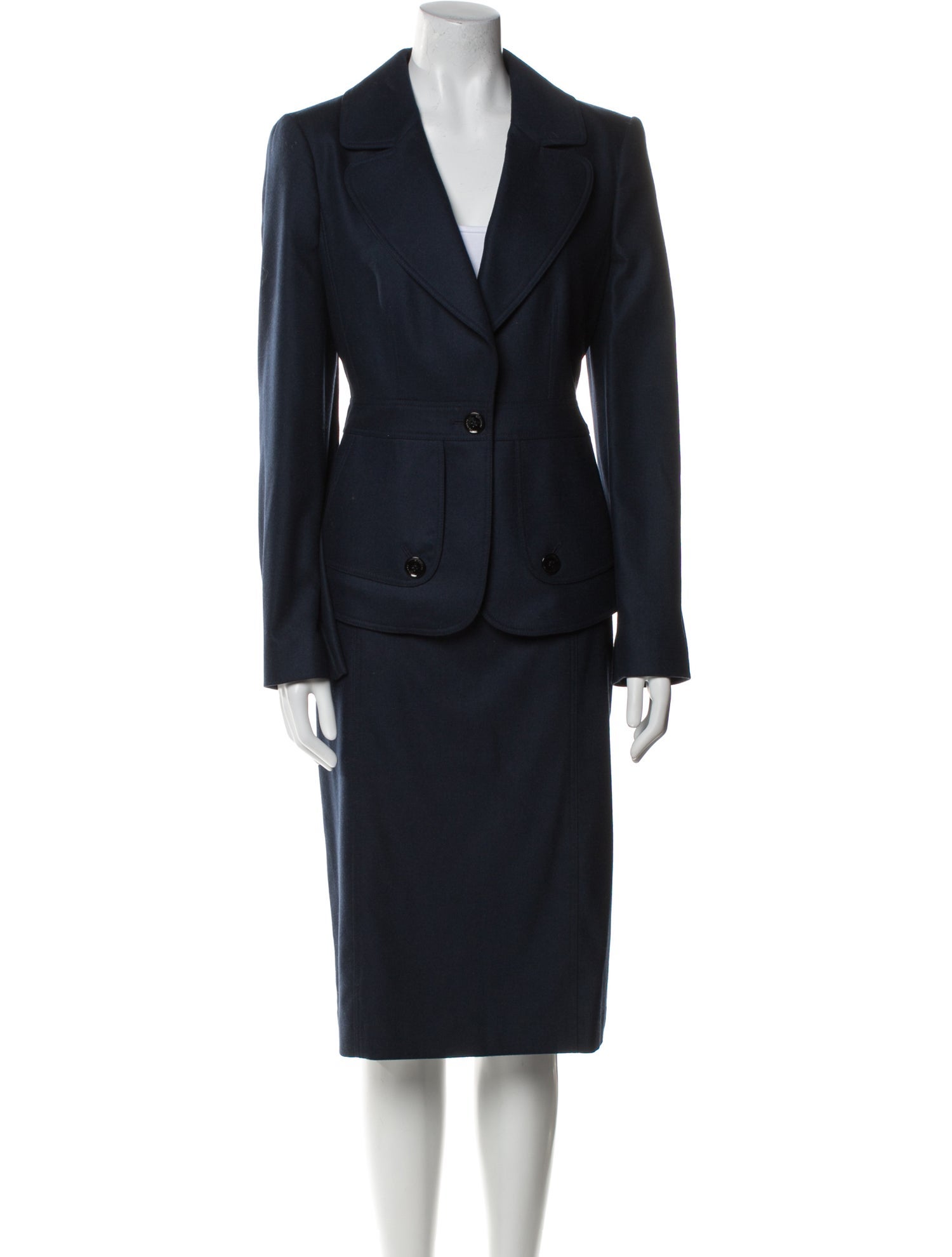 Burberry Wool Skirt Suit