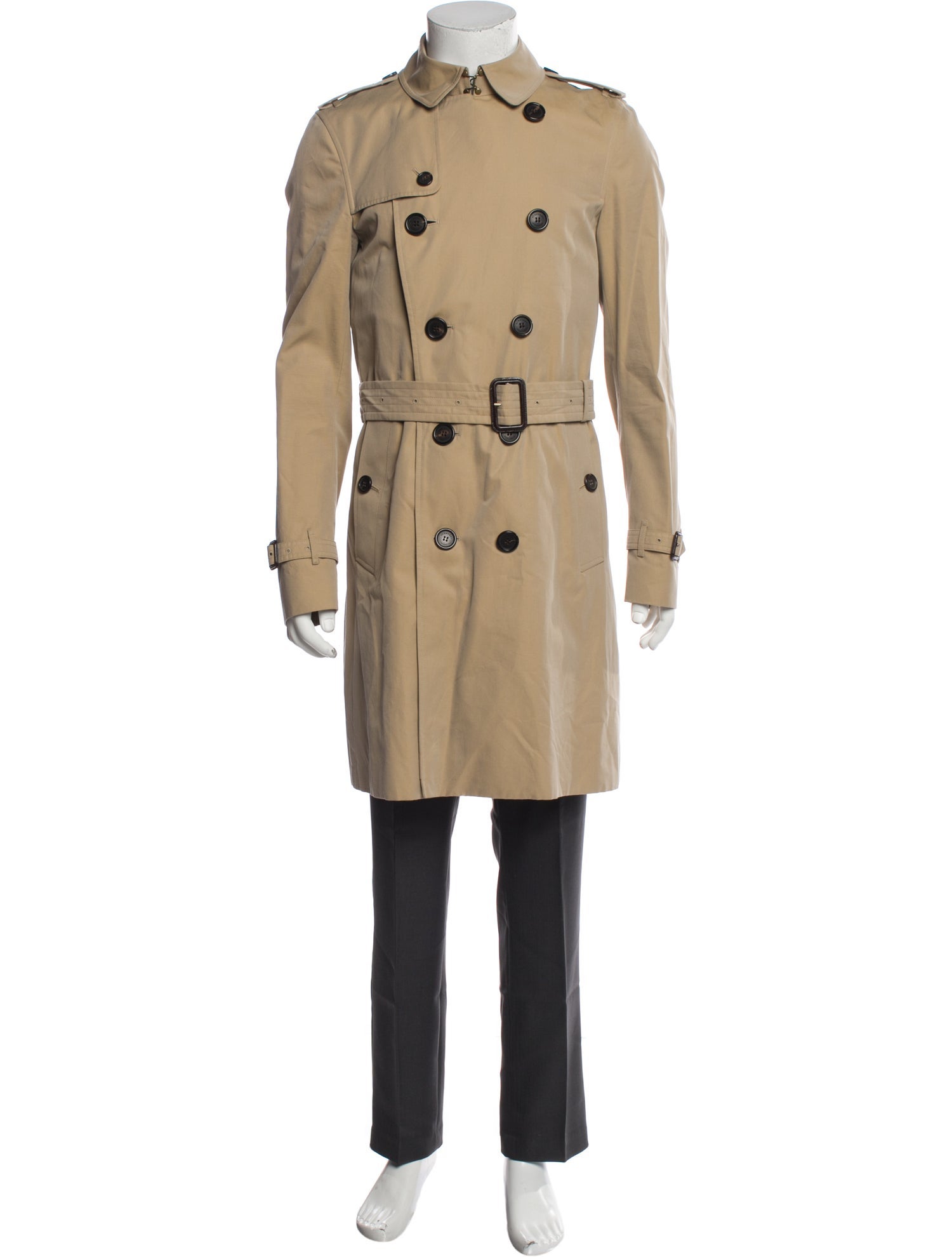 Burberry House Check Pattern Trench Coat