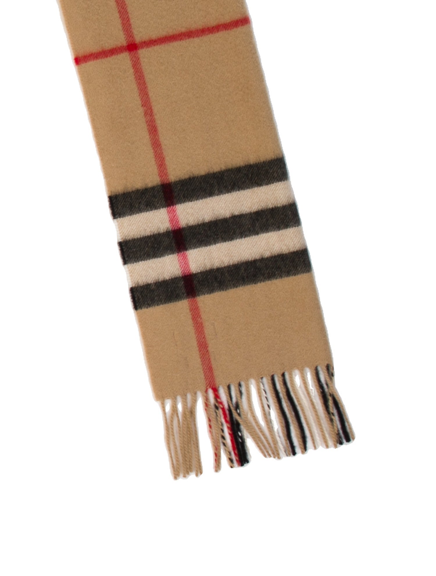 Burberry Cashmere Plaid Print Scarf w/ Tags