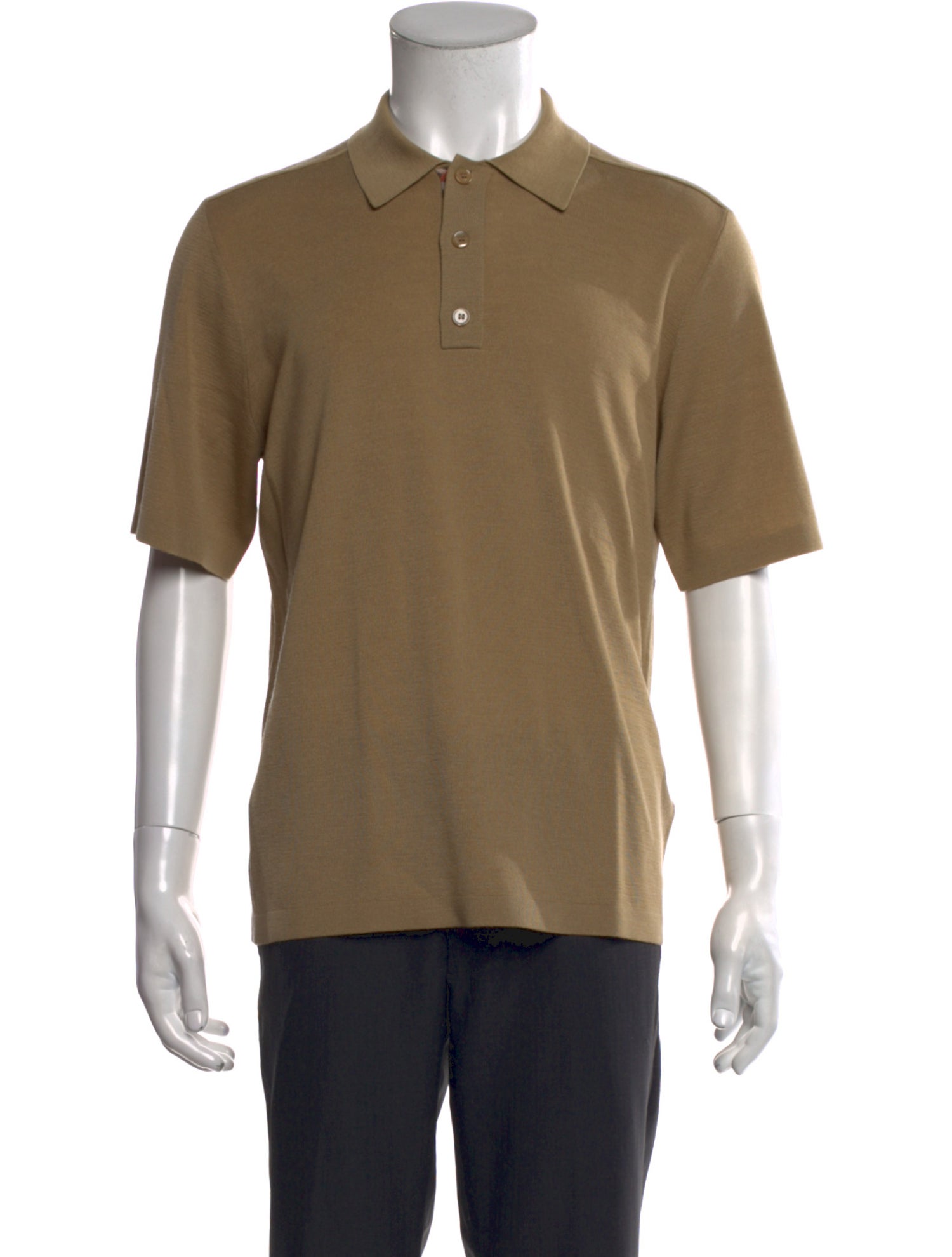 Burberry Wool Collar Polo Shirt w/ Tags