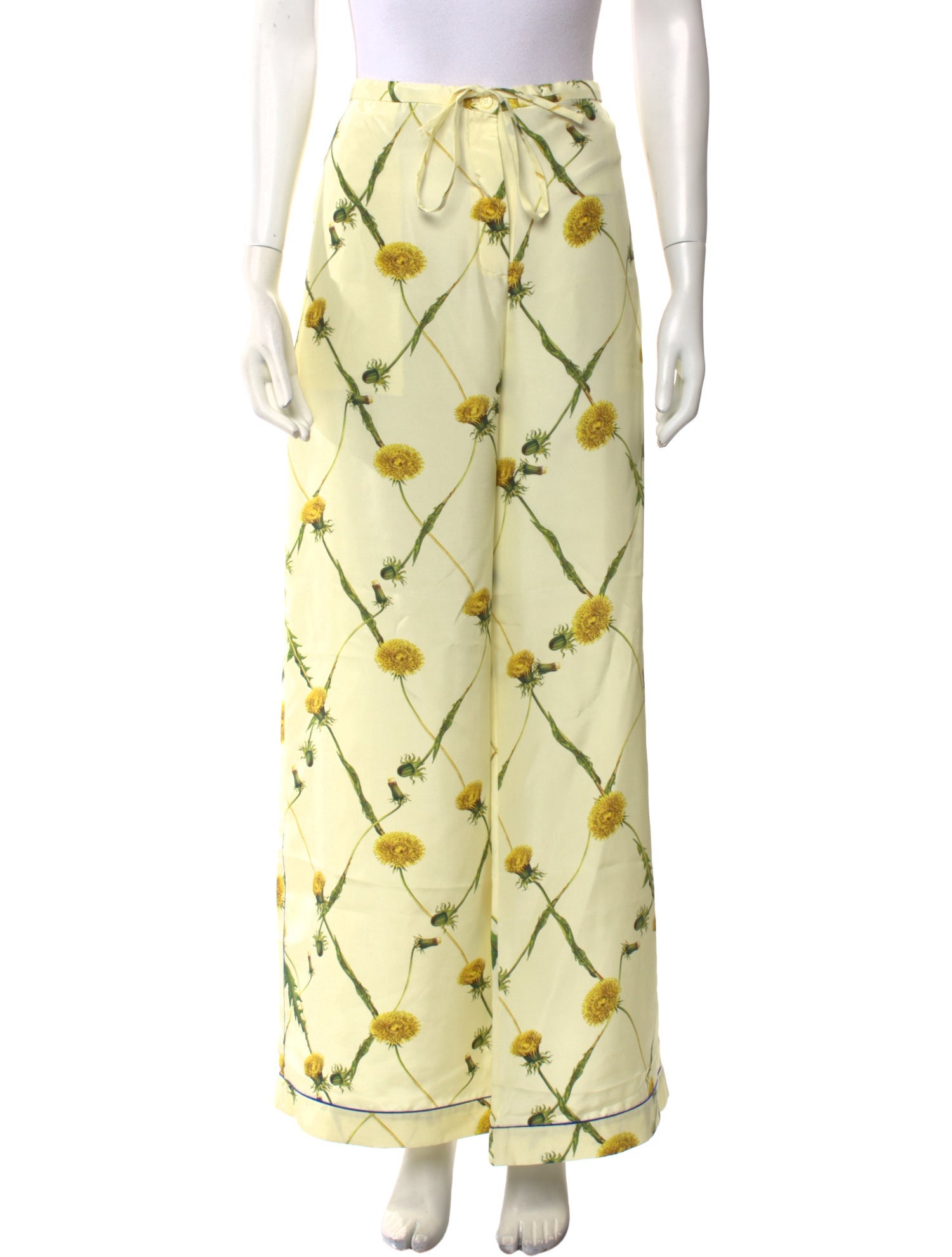 Burberry Silk Wide Leg Pants