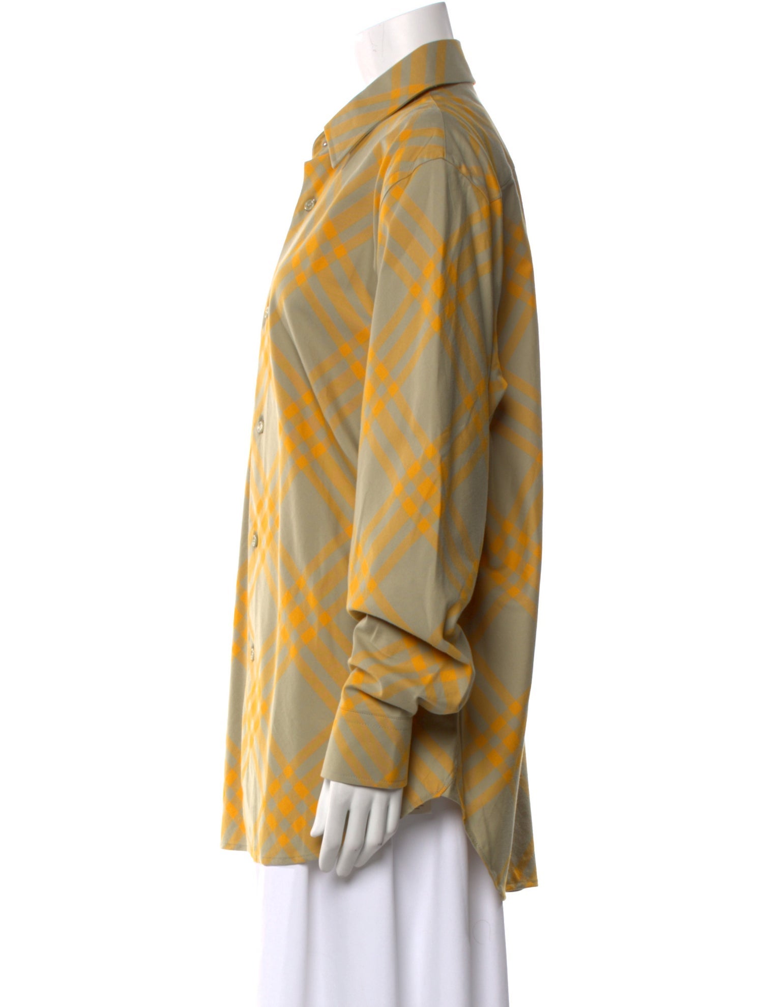 Burberry Plaid Print Long Sleeve Shirt w/ Tags