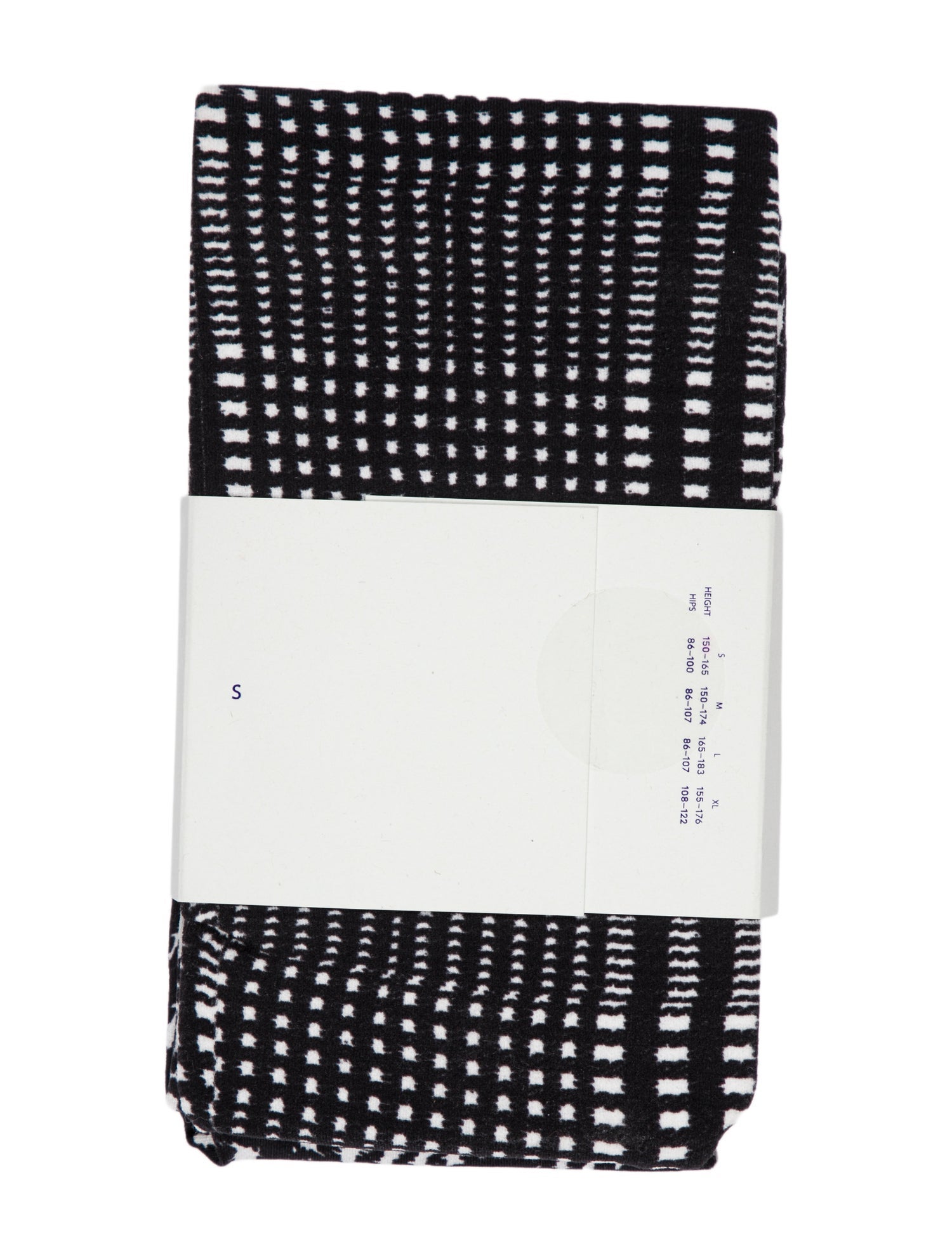 Burberry Black Pattern Printed Synthetic Tights