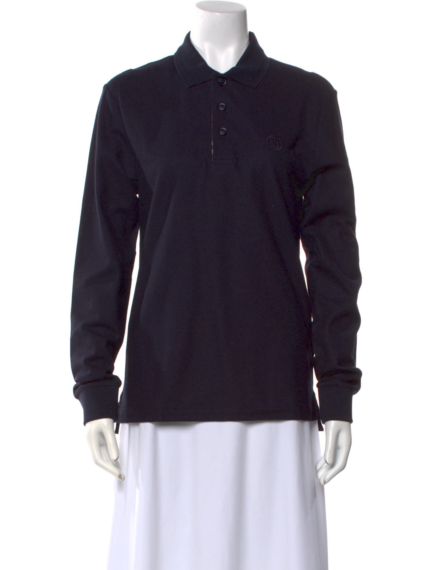 Burberry Collar Long Sleeve Polo Shirt