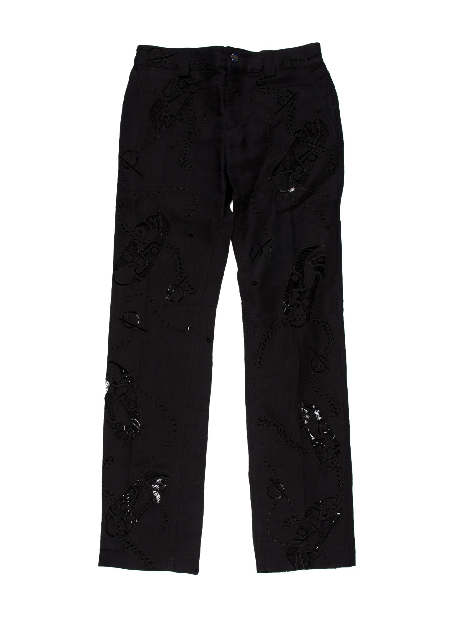 Burberry Printed Straight Leg Pants