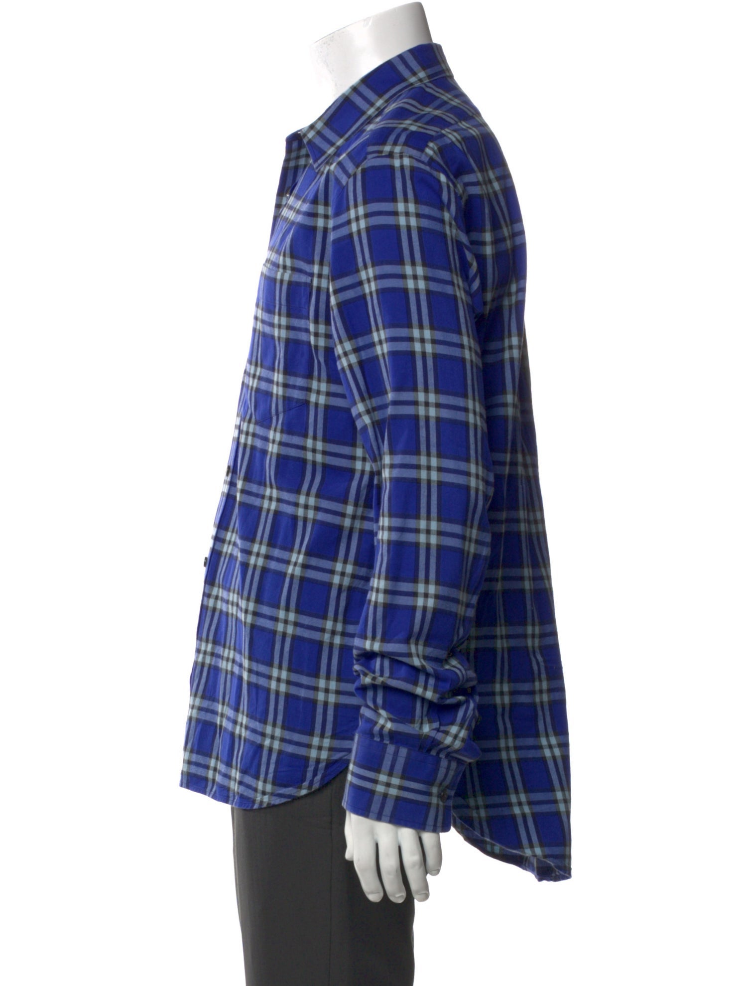Burberry Exploded Check Pattern Long Sleeve Shirt