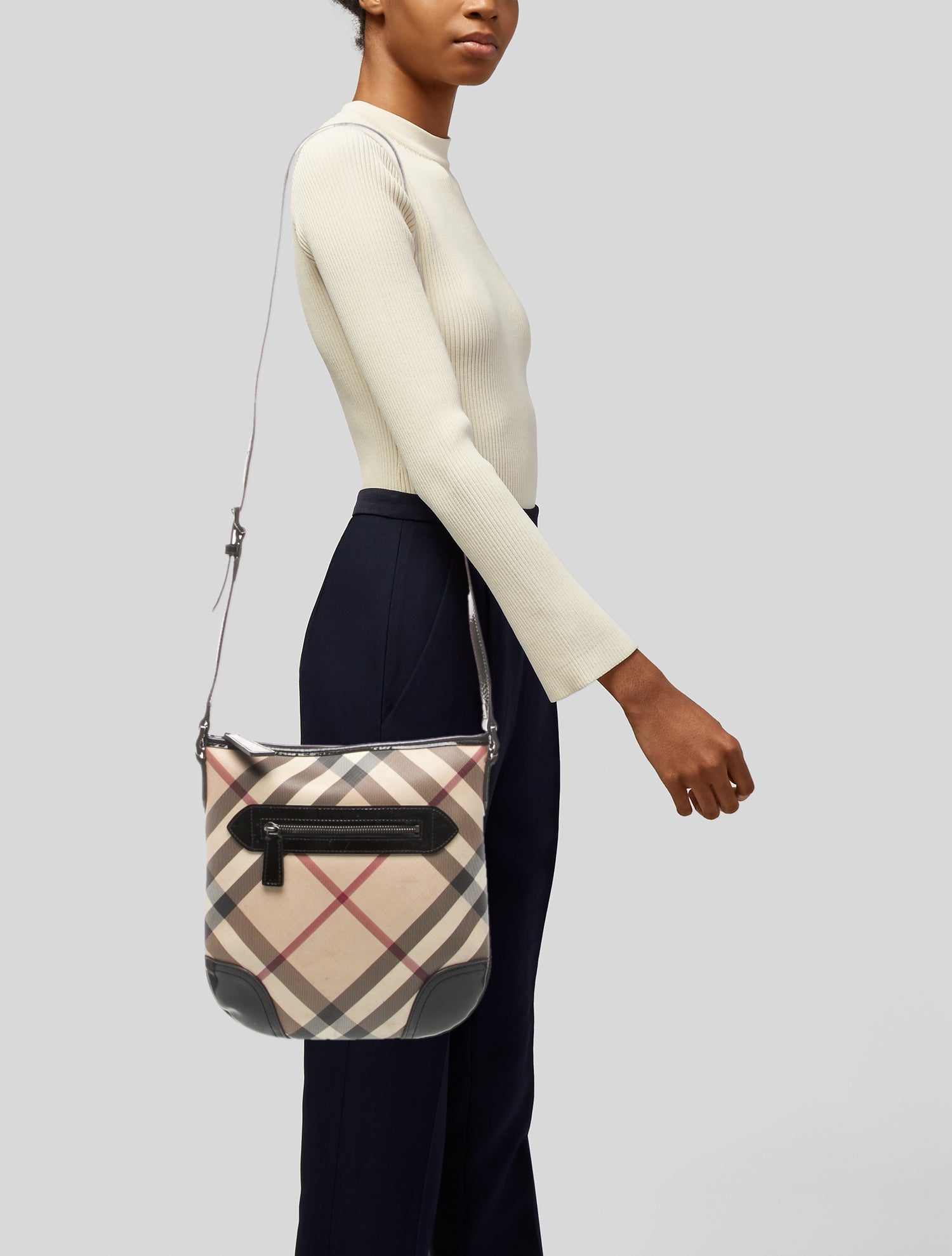 Burberry Super Nova Check Messenger Bag