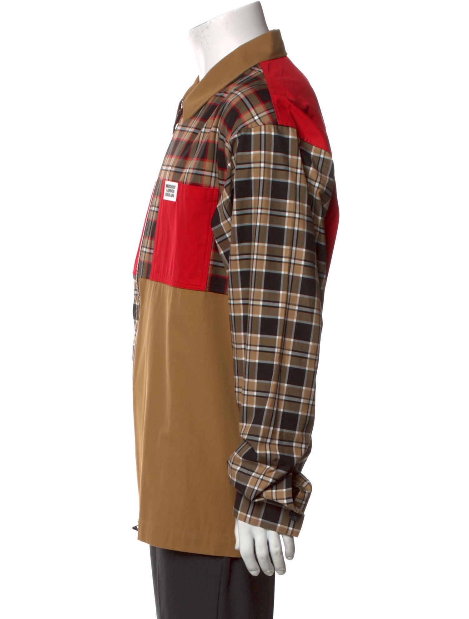 Burberry Plaid Print Jacket