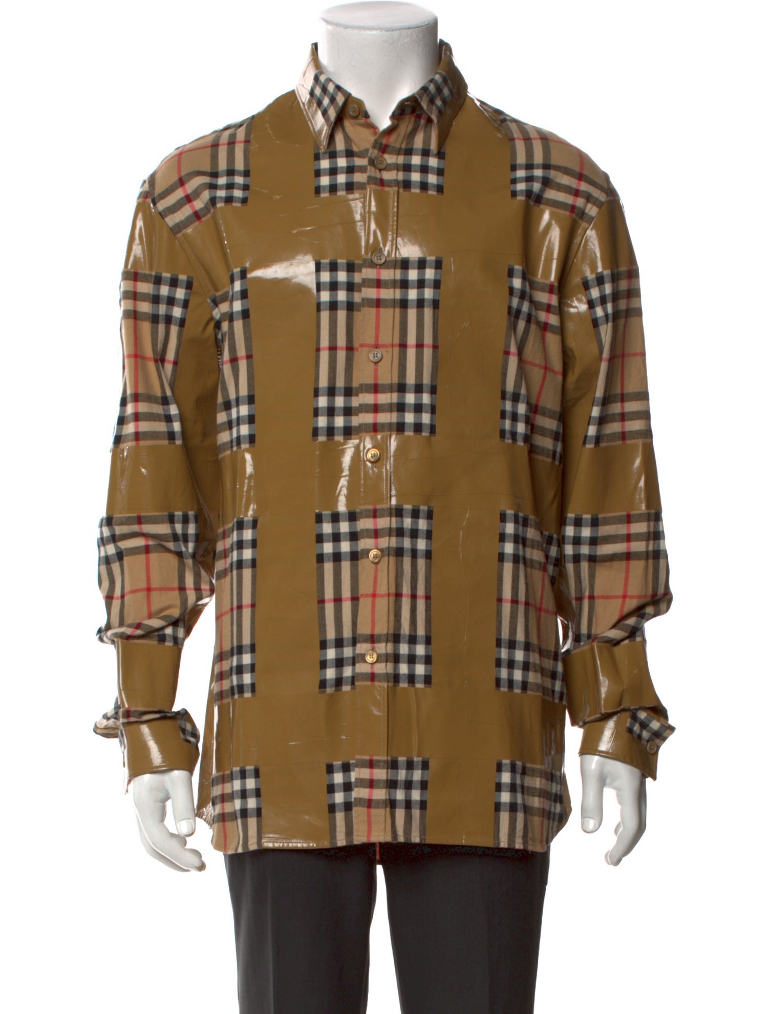 Burberry House Check Pattern Long Sleeve Shirt