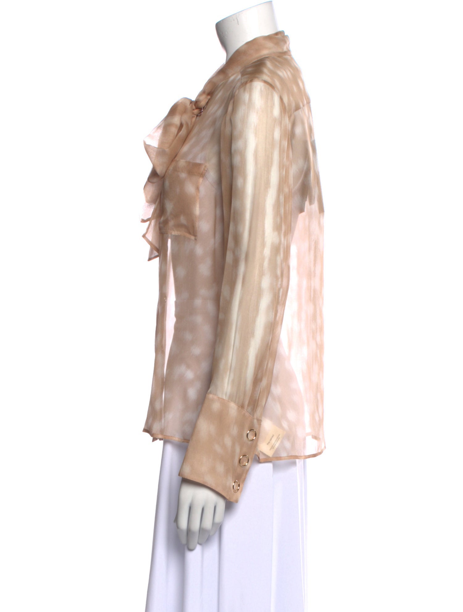 Burberry Silk Long Sleeve Blouse w/ Tags