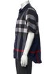 Burberry Plaid Print Short Sleeve Shirt