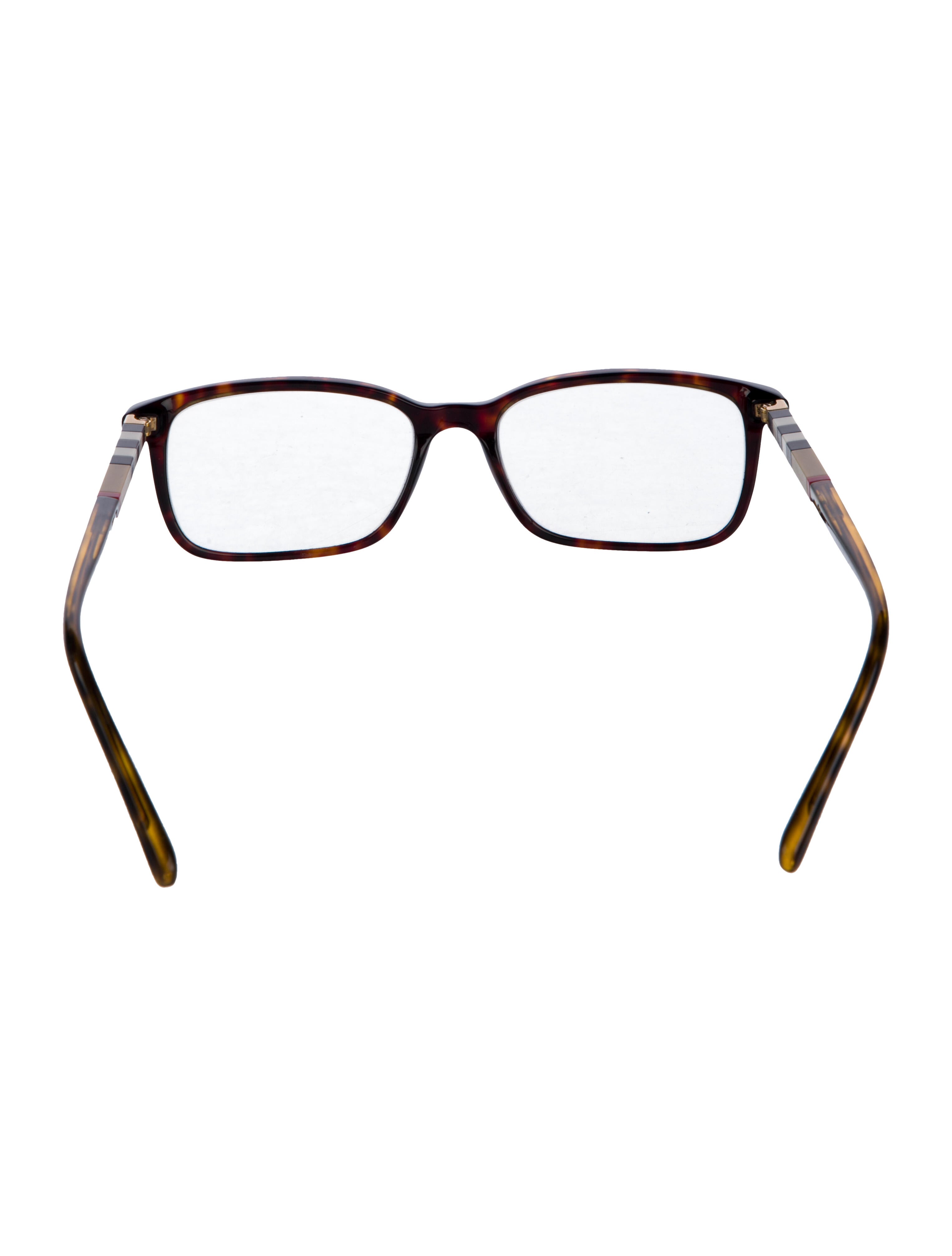 Burberry Nova Check Pattern Square Eyeglasses