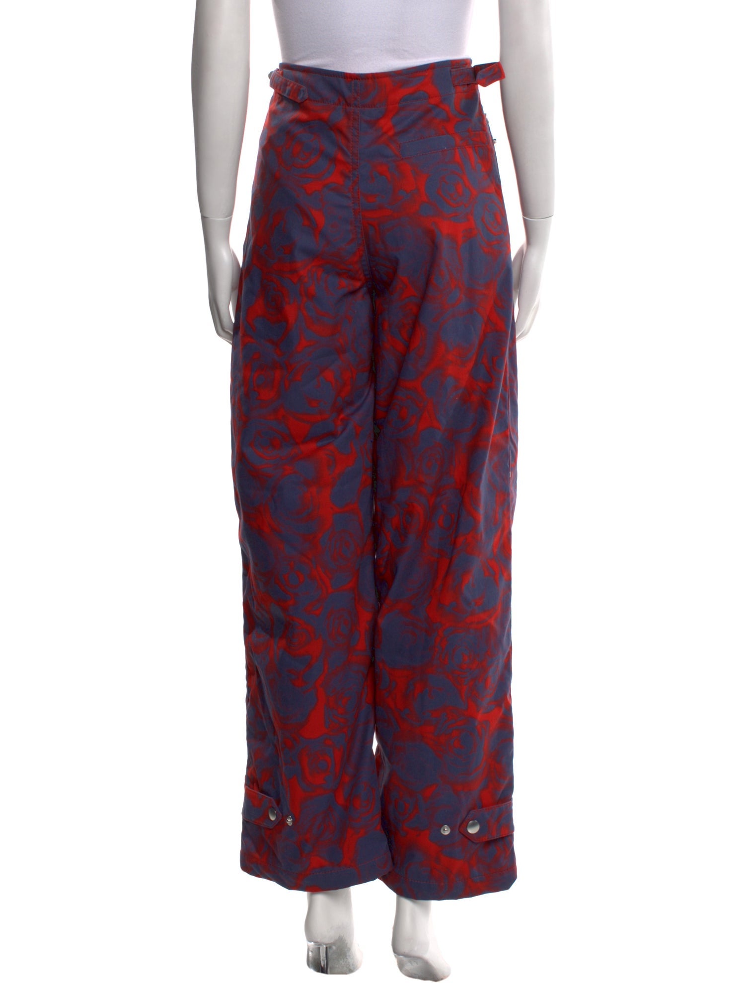 Burberry Floral Print Wide Leg Pants
