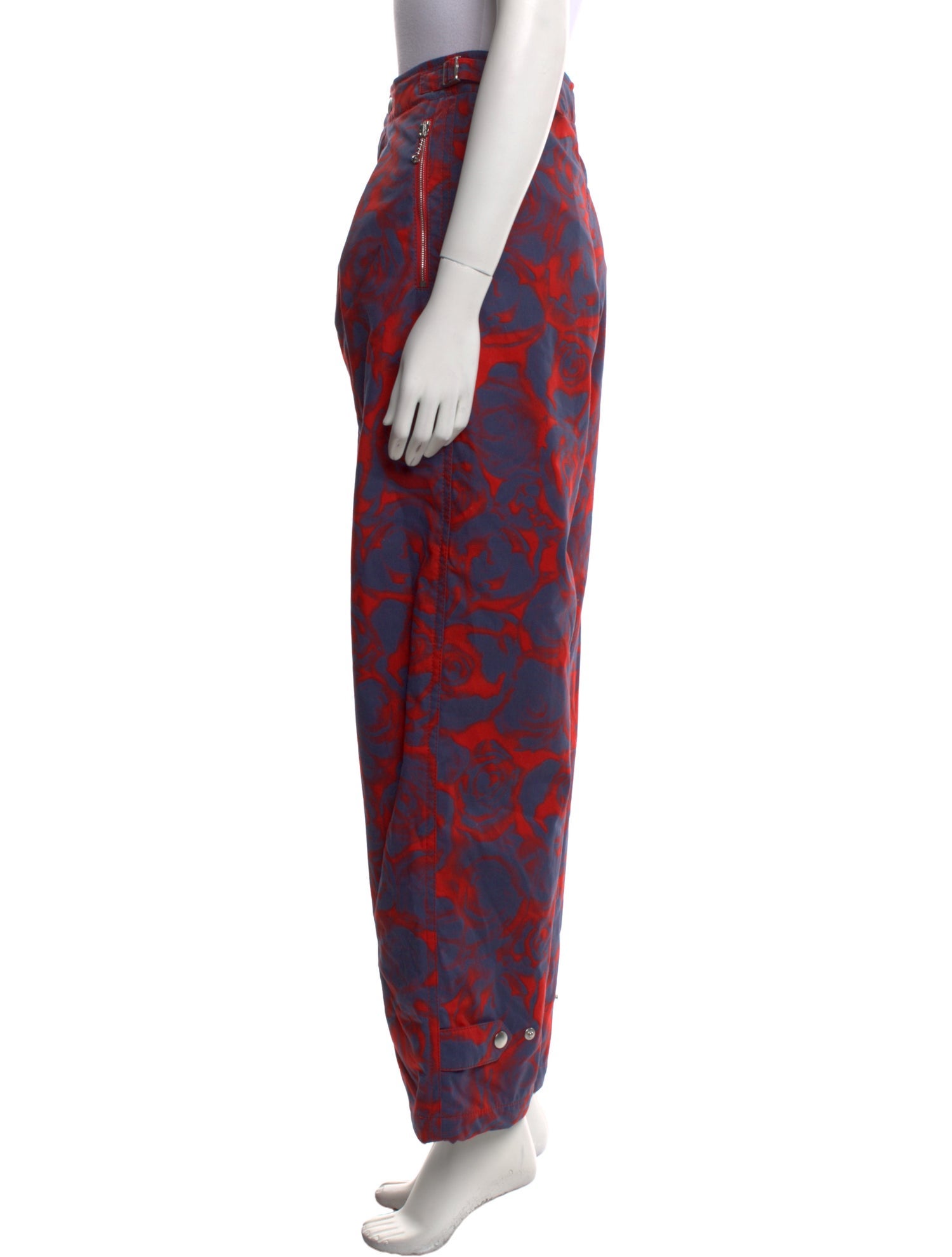 Burberry Floral Print Wide Leg Pants