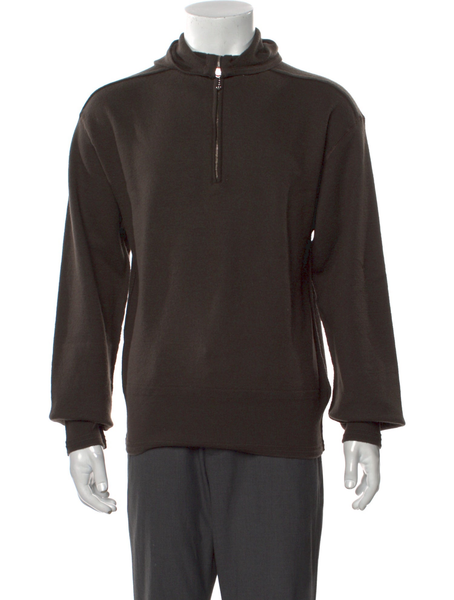 Burberry Wool Mock Neck Polo Sweater w/ Tags