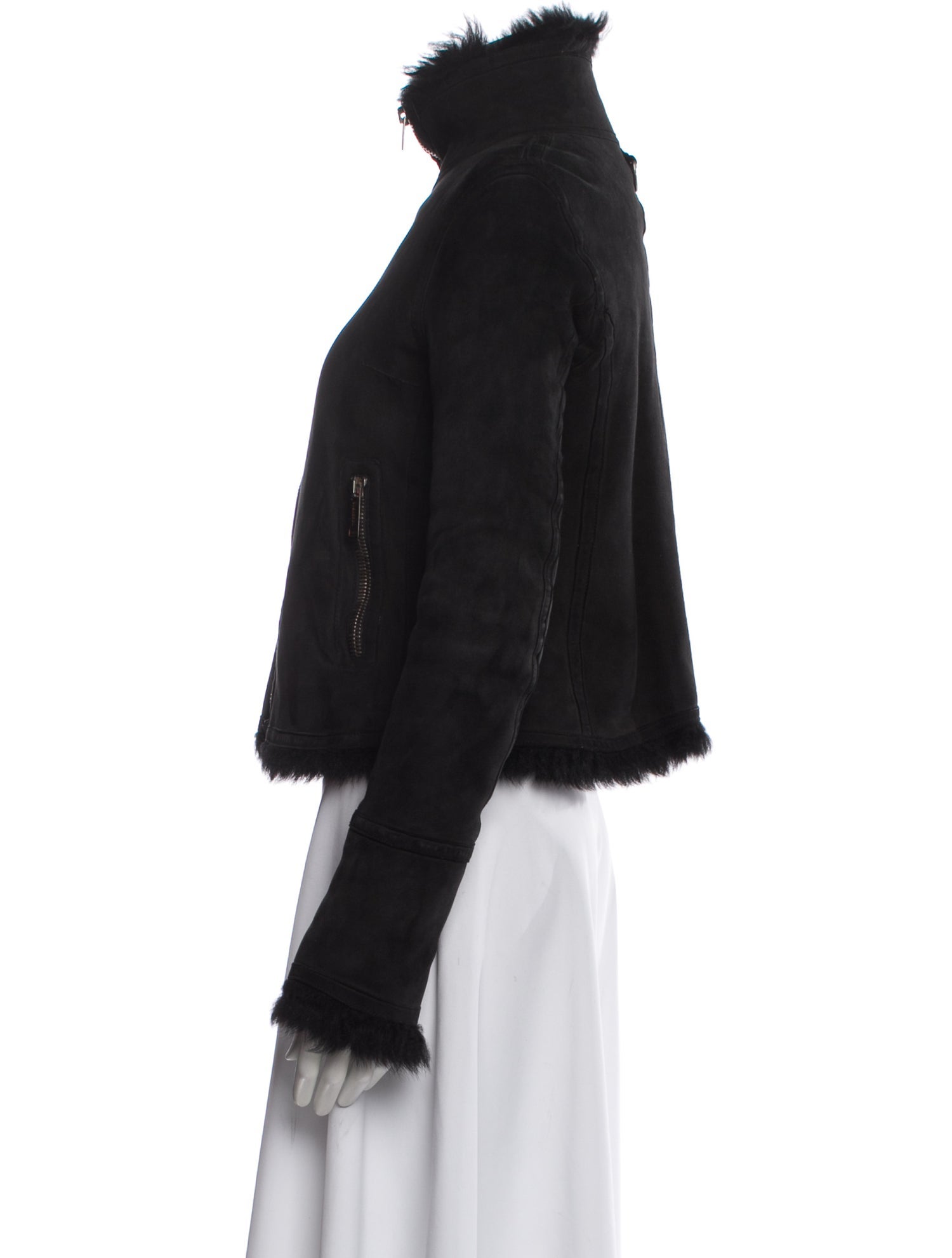 Burberry Leather Faux Fur Jacket