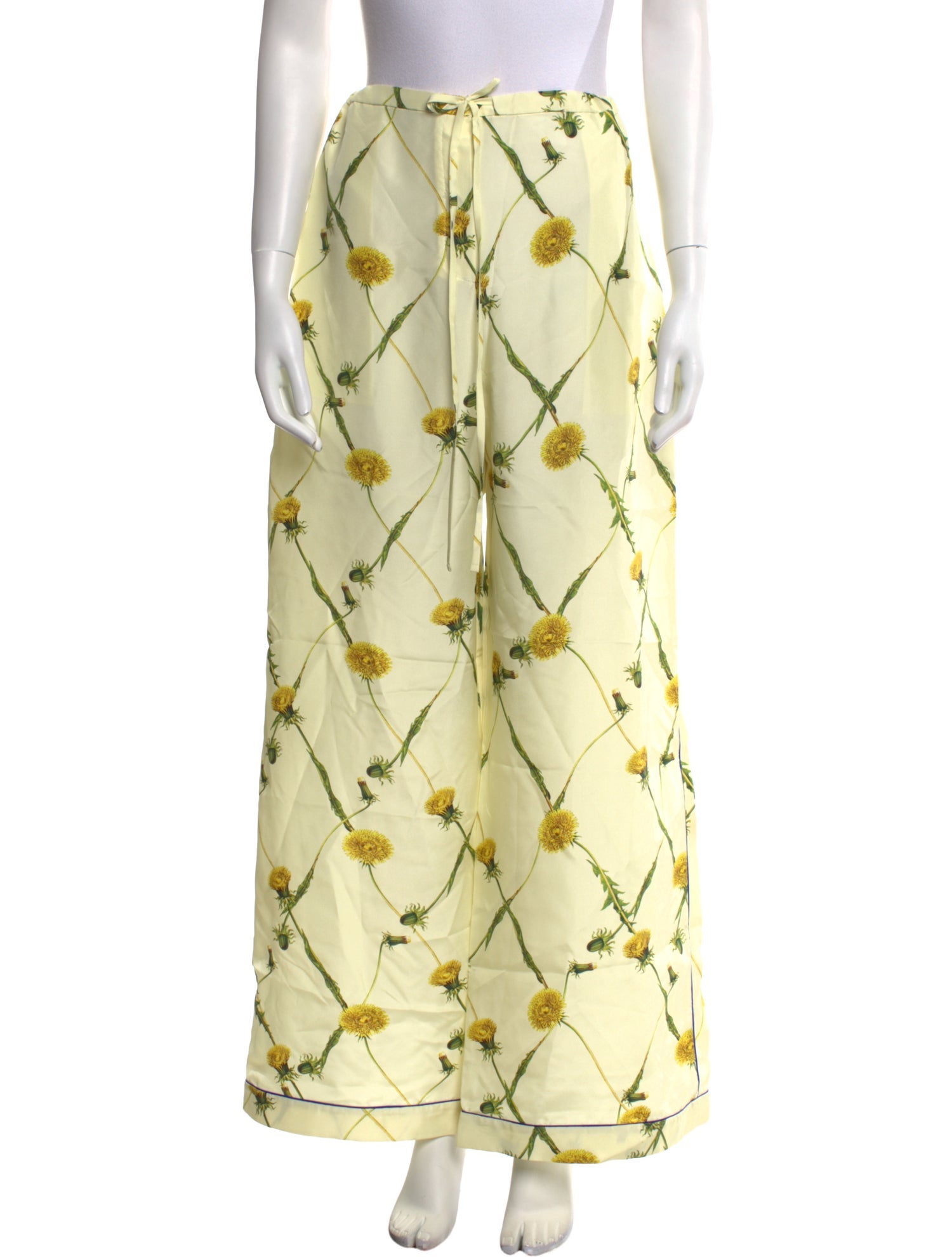 Burberry Silk Wide Leg Pants w/ Tags