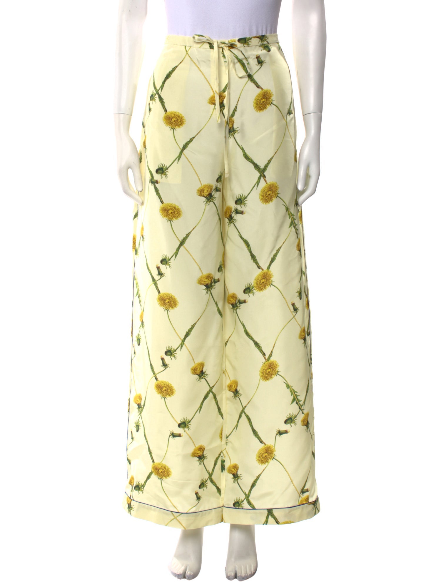 Burberry Silk Wide Leg Pants w/ Tags