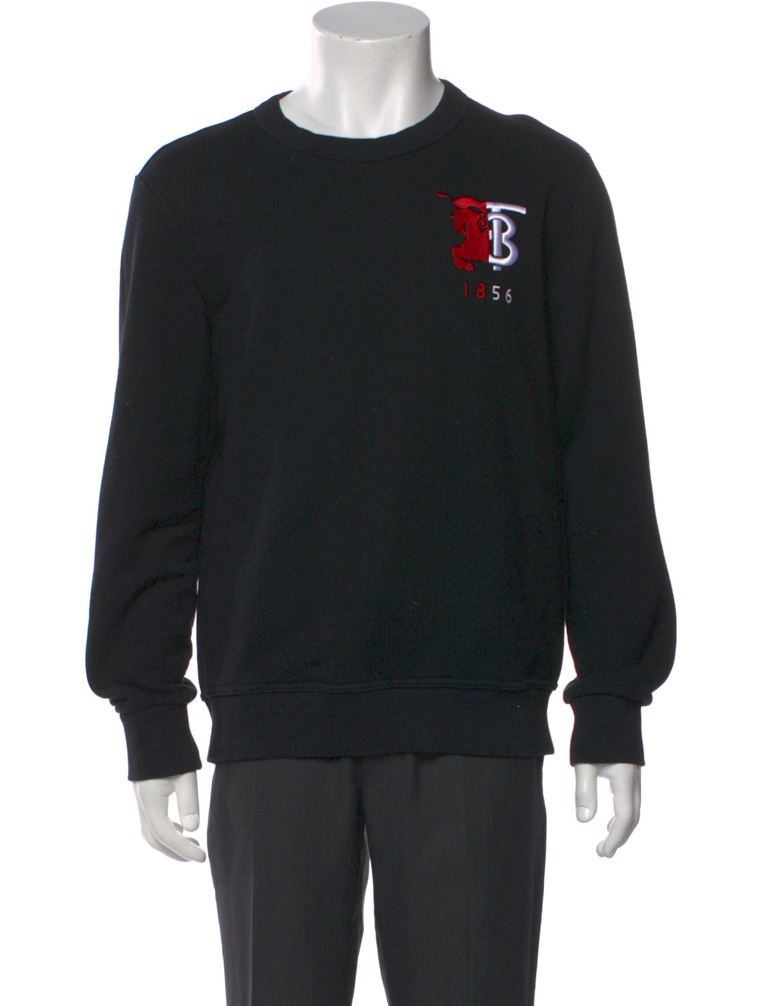 Burberry House Check Pattern Crew Neck Sweatshirt