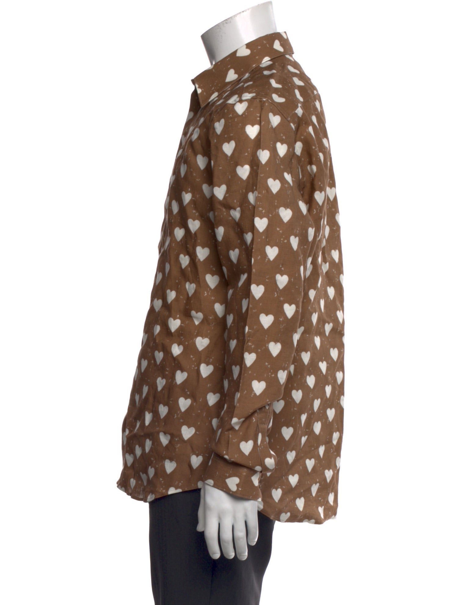 Burberry Linen Printed Western Shirt