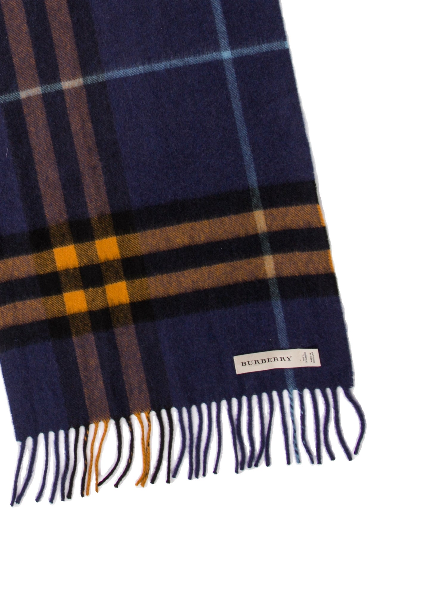 Burberry Cashmere Nova Check Pattern Scarf