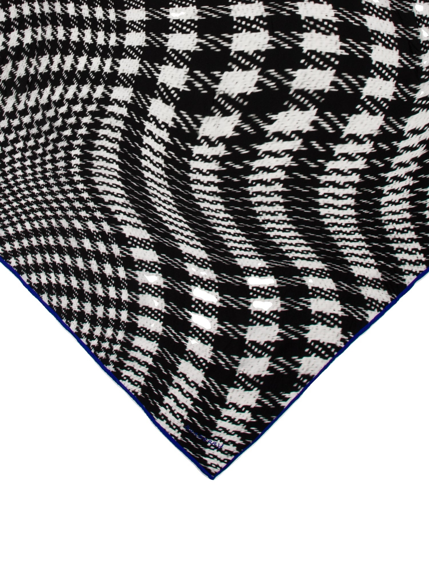 Burberry Silk Plaid Print Scarf