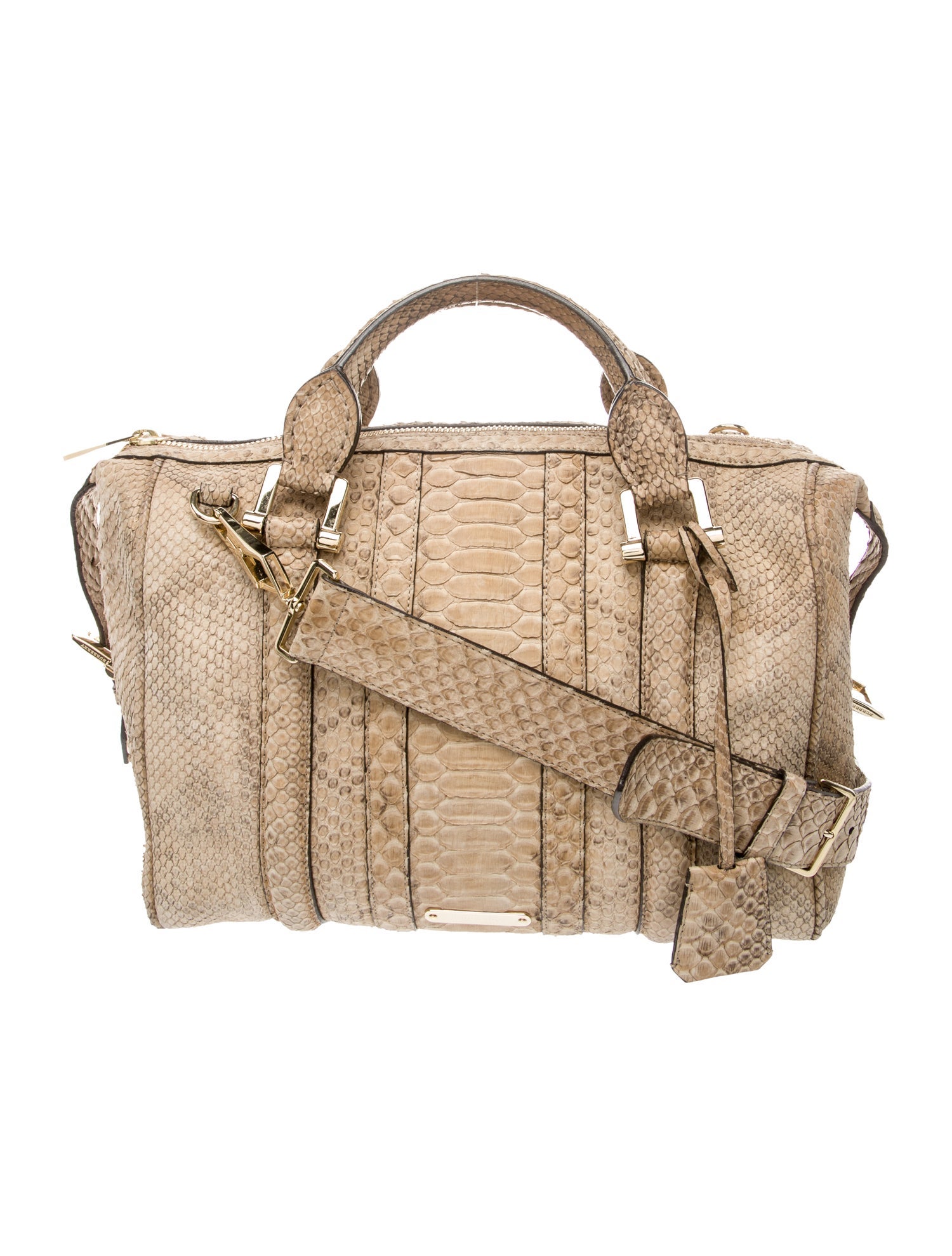 Burberry Snakeskin Top Handle Bag