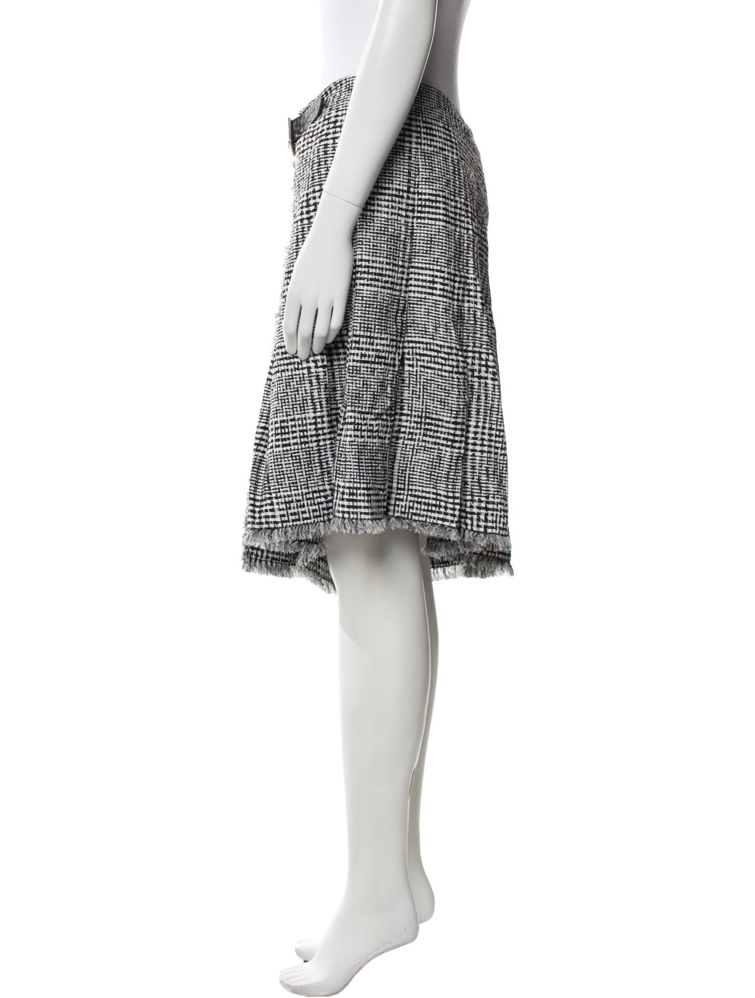 Burberry Plaid Print Knee-Length Skirt w/ Tags