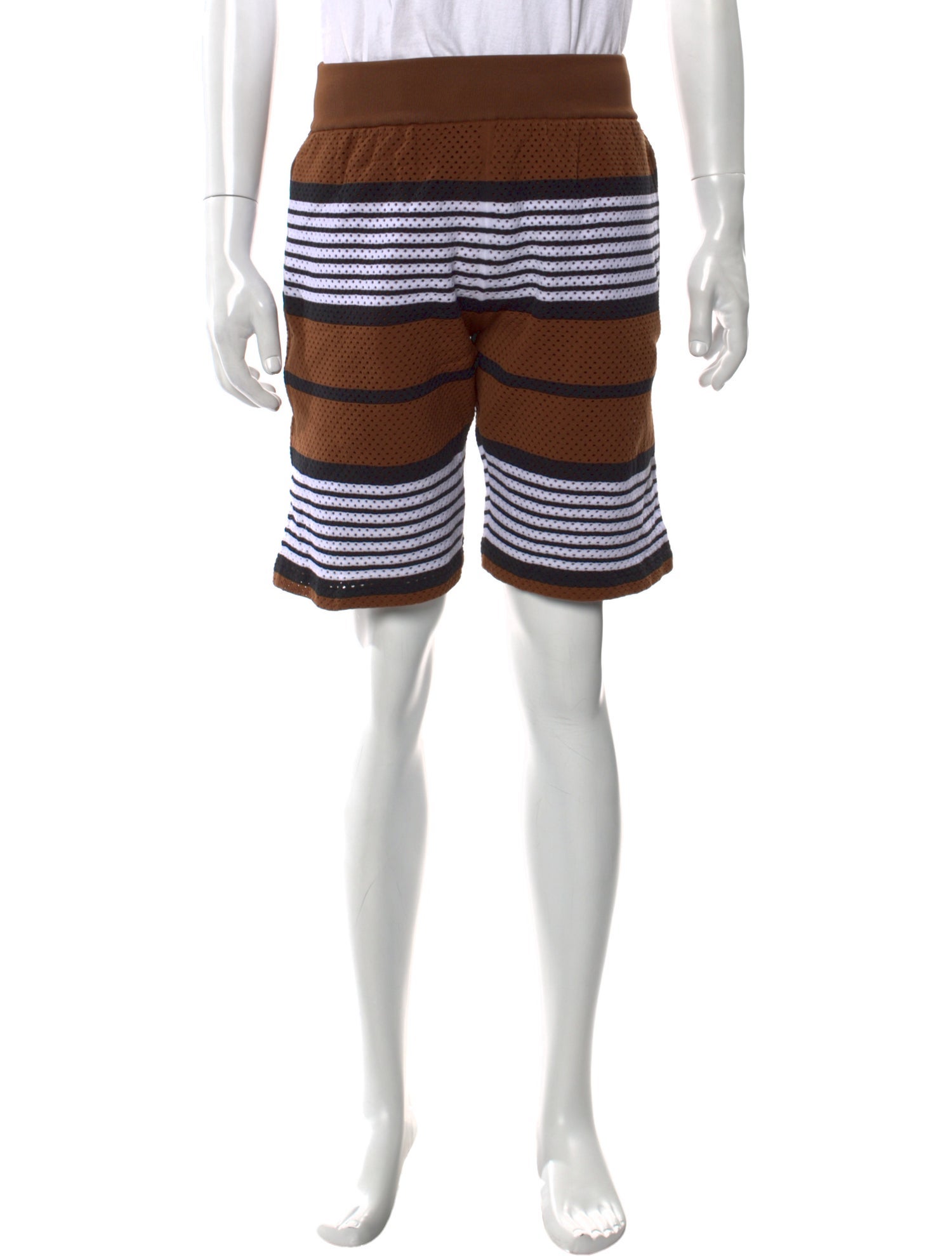 Burberry Striped Jogger Shorts
