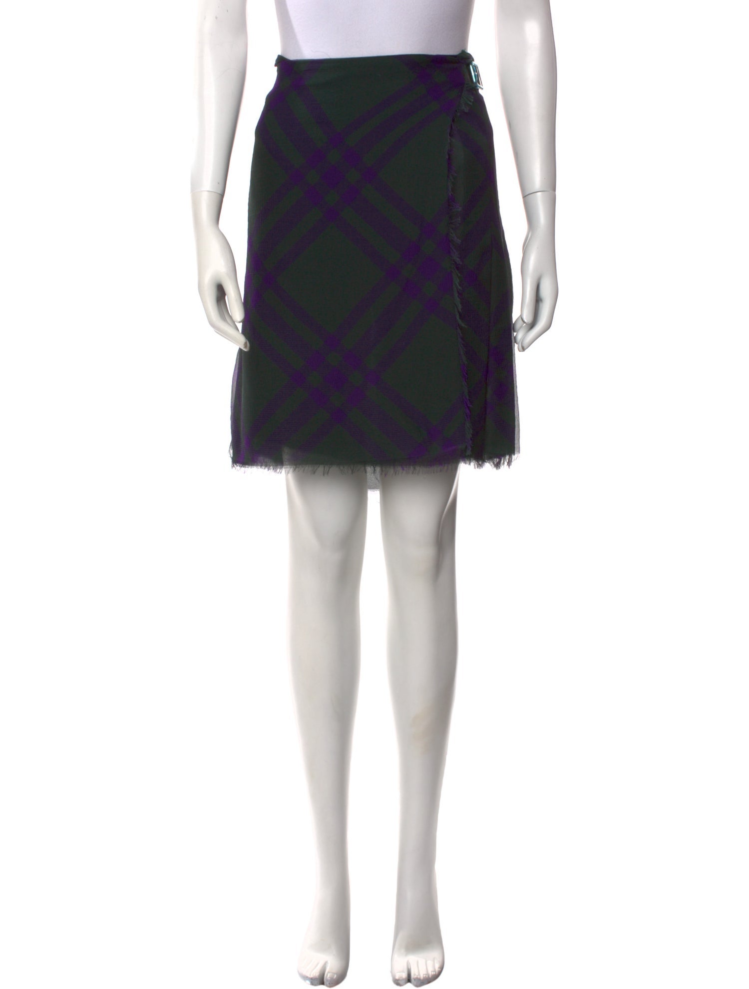 Burberry Silk Knee-Length Skirt w/ Tags