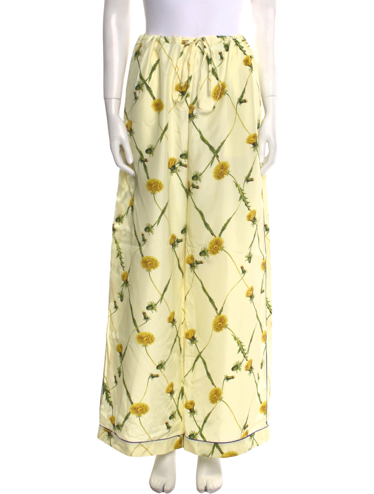 Burberry Silk Wide Leg Pants w/ Tags