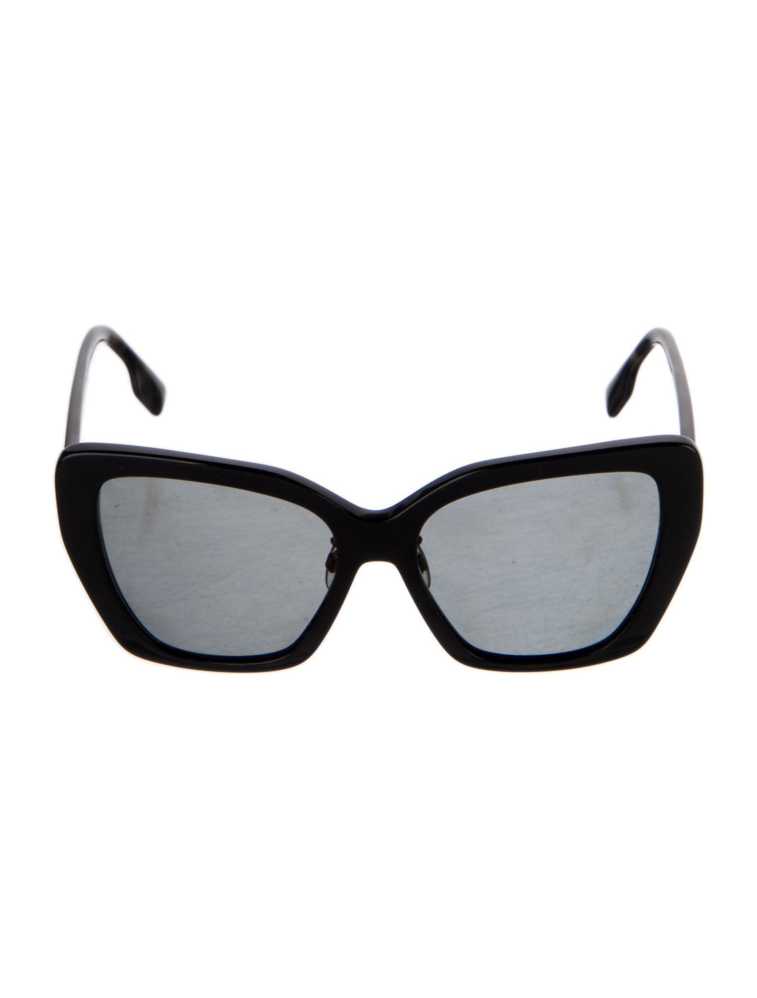 Burberry Beat Check Pattern Oversize Sunglasses